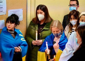 Apoyo de la alcaldesa de Móstoles a Ucrania Apoyo de la alcaldesa de Móstoles a la guerra en Ucrania