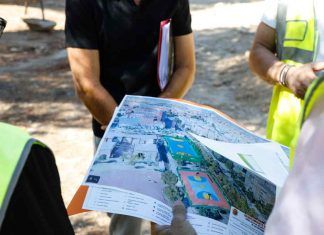 Las obras de las pistas deportivas de Las Cumbres van a buen ritmo Las obras de las pistas deportivas de Las Cumbres van a buen ritmo