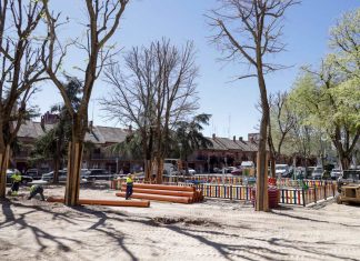 Continúan las obras del parque Euskadi en Móstoles Continúan las obras del parque Euskadi en Móstoles