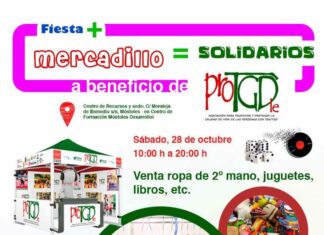 Móstoles impulsa el 28 de octubre un mercadillo solidario a favor de las personas con TEA Móstoles impulsa el 28 de octubre un mercadillo solidario a favor de las personas con TEA