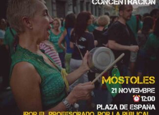 El próximo 21 de noviembre huelga en educación en Móstoles y toda la Comunidad de Madrid El próximo 21 de noviembre huelga en educación en Móstoles y toda la Comunidad de Madrid