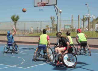El mejor baloncesto en silla de ruedas 3×3 de España en la Plaza del Sol de Móstoles El mejor baloncesto en silla de ruedas 3x3 de España en la Plaza del Sol de Móstoles