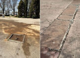 Denuncian el deterioro del parque Finca Liana de Móstoles: choque de versiones entre el PSOE y Bautista Denuncian el deterioro del parque Finca Liana de Móstoles: choque de versiones entre el PSOE y Bautista