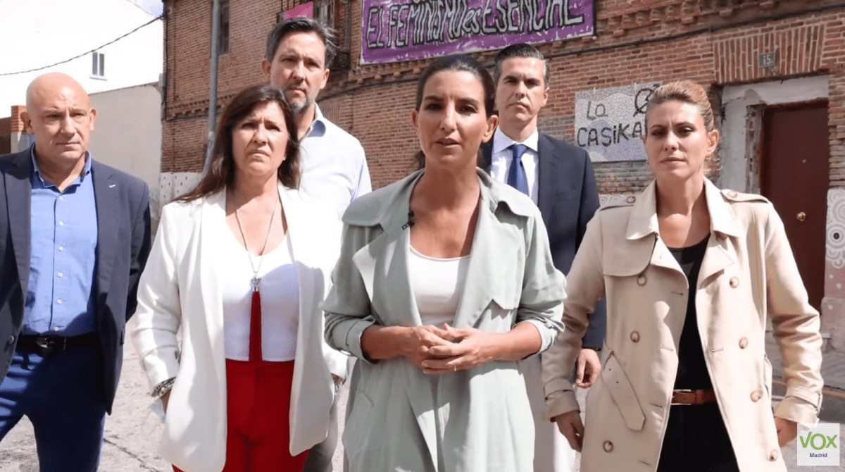 Rocío Monasterio visita Móstoles contra la okupación