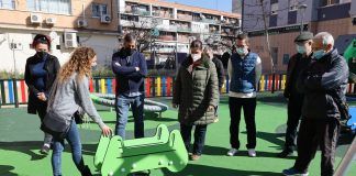 Móstoles inaugura un área infantil inclusiva en el Parque Cataluña