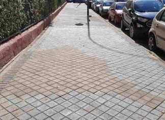 Podas y arreglos de aceras estos días en Móstoles