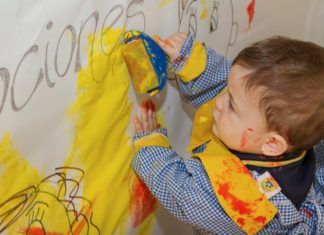 Jornada de puertas abiertas en la Escuela Infantil del Colegio Villalkor, cerca de Móstoles
