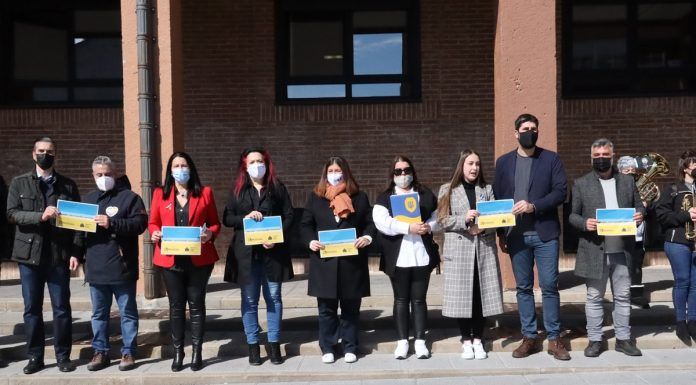 El Ayuntamiento de Móstoles muestra su apoyo al pueblo de Ucrania