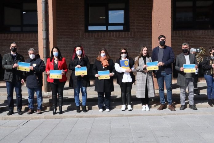 El Ayuntamiento de Móstoles muestra su apoyo al pueblo de Ucrania