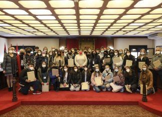 Visita al Ayuntamiento de Móstoles de alumnos extranjeros del programa Erasmus+