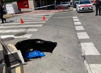 Labores de reparación en las calles de Móstoles