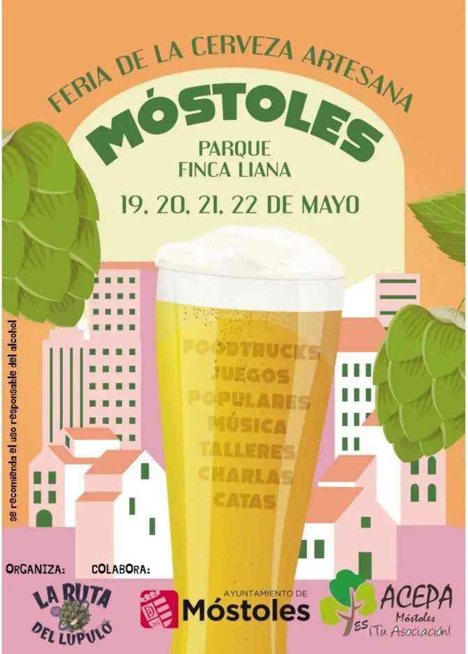 Móstoles capital de la cerveza entre el 19 y el 22 de mayo