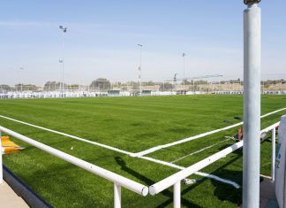 Las obras de los campos de fútbol Iker Casillas de Móstoles alcanzan el ecuador