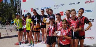 El Tri-Infinity de Móstoles se sube al cajón en el I Triatlón de Madrid en la Casa de Campo