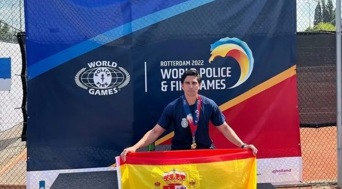 Ander de Lorenzo, de Móstoles, se lleva el oro en los Juegos Mundiales de Policías y Bomberos