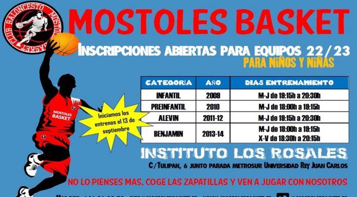 Inscripciones abiertas para formar parte del C.B. Móstoles Basket