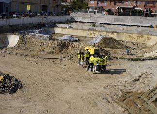 La nueva pista de skate de Móstoles avanza favorablemente