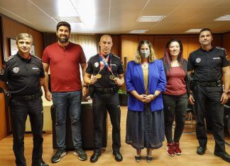 Móstoles recibe a José Mateos, el policía municipal que consiguió el oro en los Mundiales