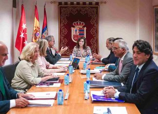 Reacciones de los partidos políticos locales a la visita de Ayuso en Móstoles