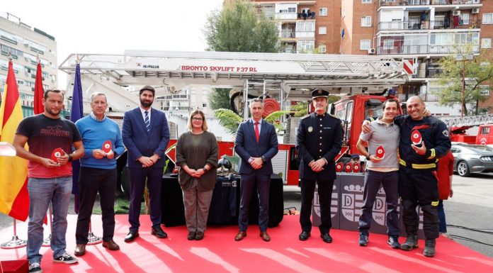 Reconocimiento del Ayuntamiento de Móstoles al Servicio de Bomberos