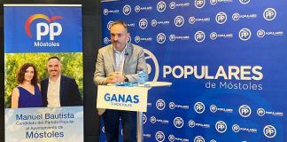 Manuel Bautista condena el abandono y la suciedad de la planta de residuos vegetales de Móstoles