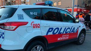 Intervención policial en Móstoles durante el Mercadillo de la ciudad