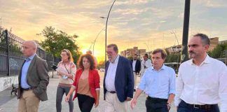 El alcalde de Madrid, José Luis Martínez Almeida, visita Móstoles y da su apoyo a Manuel Bautista