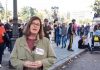 La alcaldesa de Móstoles acude a la manifestación en defensa de la sanidad pública