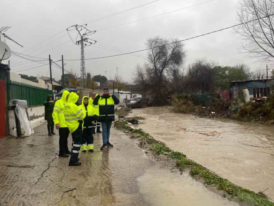 Jornada de importantes incidencias en Móstoles a causa de la lluvia