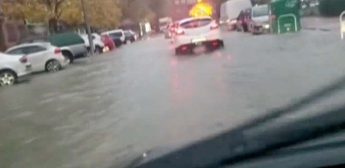 Jornada de importantes incidencias en Móstoles a causa de la lluvia