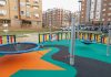 Construido un parque infantil totalmente inclusivo entre las calles Moraleja de Enmedio y Nápoles