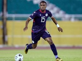 El mostoleño Joao Urbáez, con la selección de fútbol de República Dominicana