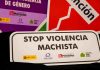 Señales en las calles de Móstoles contra la violencia de género