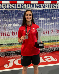 La mostoleña Silvia García, subcampeona de España universitaria de fútbol sala