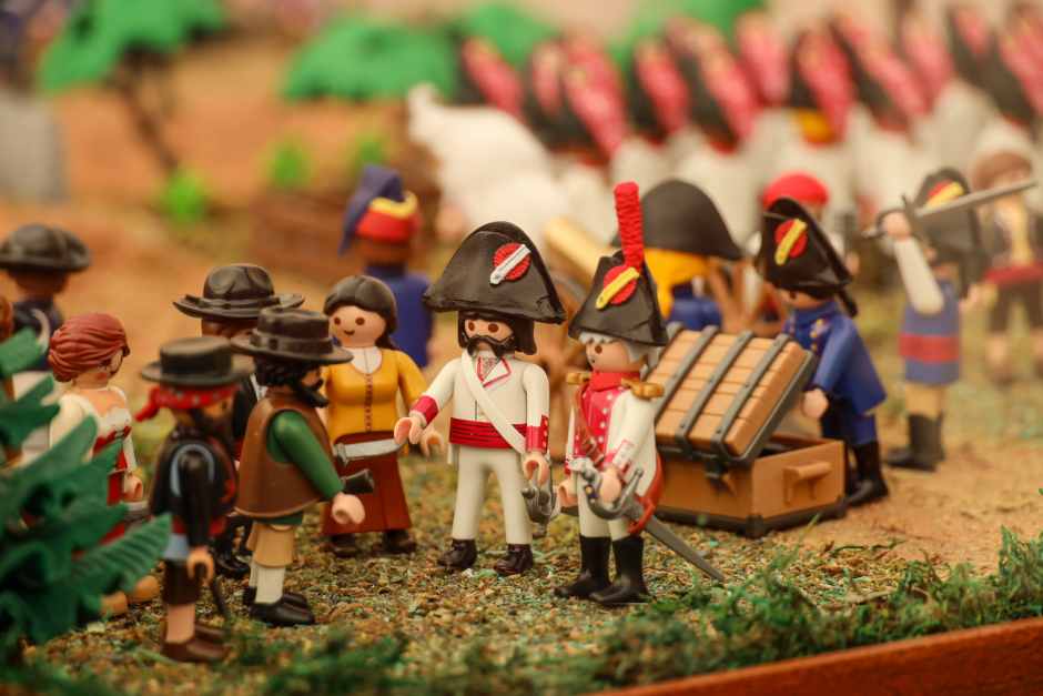 Recreación de Mayo de 1808 con los Playmobil en Móstoles