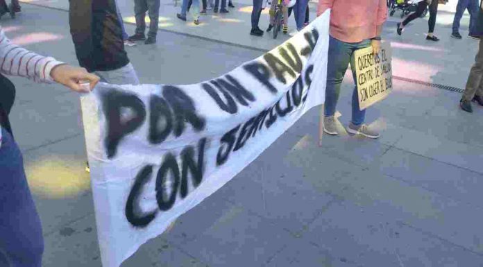 Nueva manifestación en el PAU-4 de Móstoles para solicitar equipamientos para el barrio