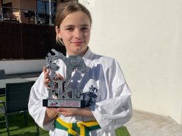 Irene Sáez, estudiante del Eurocolegio Casvi, subcampeona de España de kárate