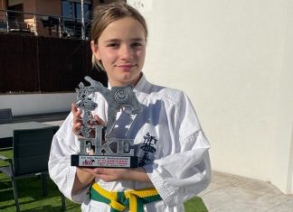 Irene Sáez, estudiante del Eurocolegio Casvi, subcampeona de España de kárate