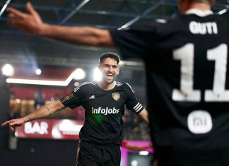 Juanma González, futbolista de Ultimate Móstoles, visita Alcorcón