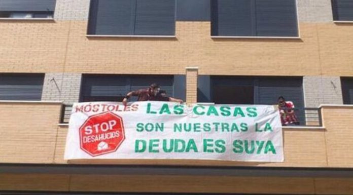 Stop Desahucios Móstoles convoca una concentración para evitar el desalojo de 18 familias