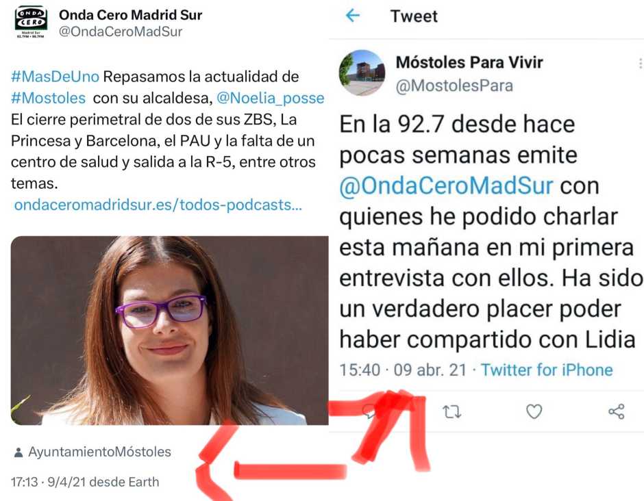 La campaña en Móstoles se enzarza en una supuesta cuenta fake de la alcaldesa en redes sociales