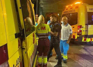 Un incendio en Móstoles deja heridas a siete personas