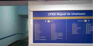 Un cole de Móstoles “convertido” en una estación de Metro