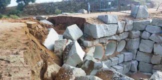 Hundimiento en el camino de Móstoles a Arroyomolinos
