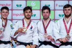 Ha demostrado un alto nivel. El judoca de Móstoles Fran Garrigós logra el bronce en el Grand Slam de Abu Dabi