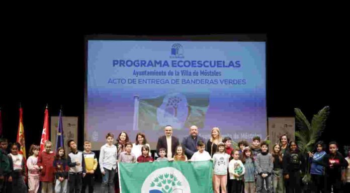 Bandera Verde para las ecoescuelas de Móstoles