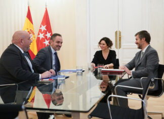 Reunión entre el alcalde de Móstoles e Isabel Díaz Ayuso con varios objetivos