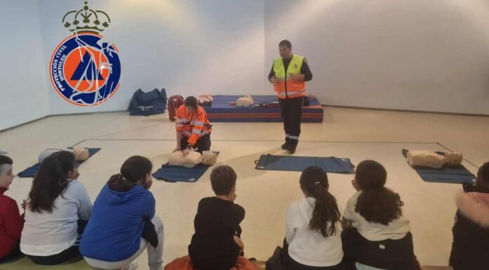 Formando en primeros auxilios a los más jóvenes de Móstoles