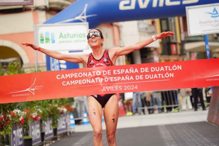María Varo, del Tri Infinity Móstoles, campeona de España de Duatlón