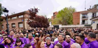 La Procesión del Encuentro no pudo procesionar por las calles de Móstoles